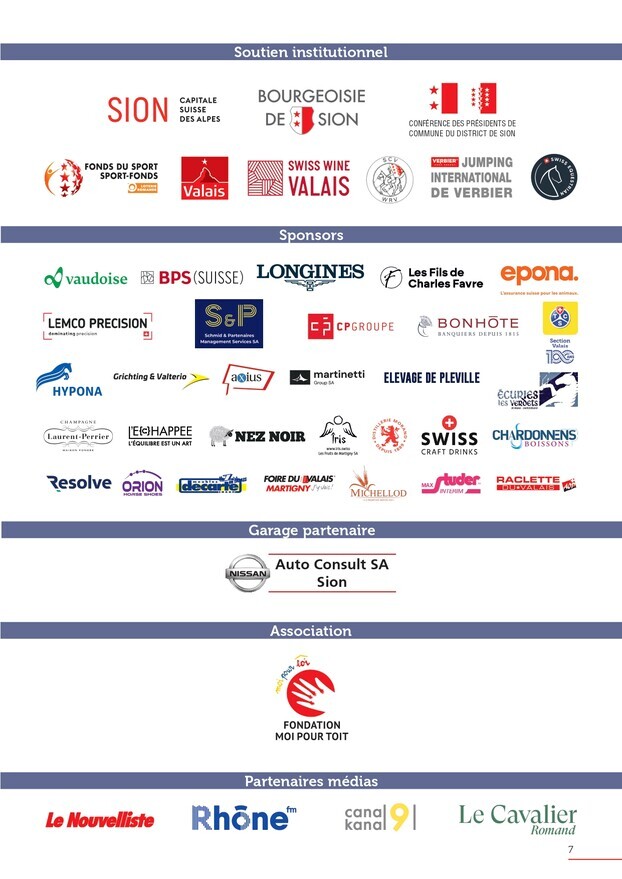 Nos généreux sponsors